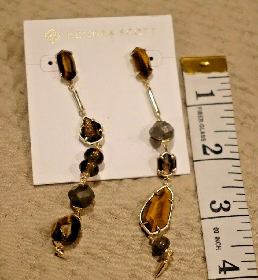 Серьги Kendra Scott - Cosette несоответствующие - коричневые тона  - Изображение 3 из 4