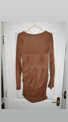 Brown ruffle side long sleeved Oh Polly dress. Used but in perfect condition | eBay UK Brown ruffle side long sleeved Oh Polly dress. Used but in perfect condition | eBay UK