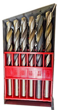 29 pc Drill Bit Set USA Made 1/16 - 1/2 x 64ths Jobber Length 118 degree point