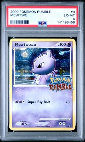 2009 POKEMON RUMBLE #9 MEWTWO PSA 6