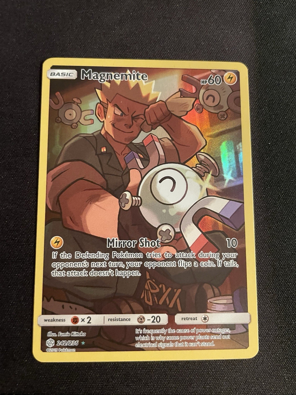 Pokemon Magnemite (Secret) 242/236 Sm-Cosmic Eclipse Holo