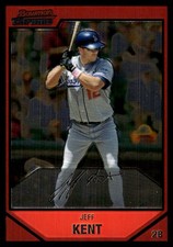 Jeff Kent 2007 Bowman Chrome #147 Dodgers MLB READ FREE SHIPPING AutographDen