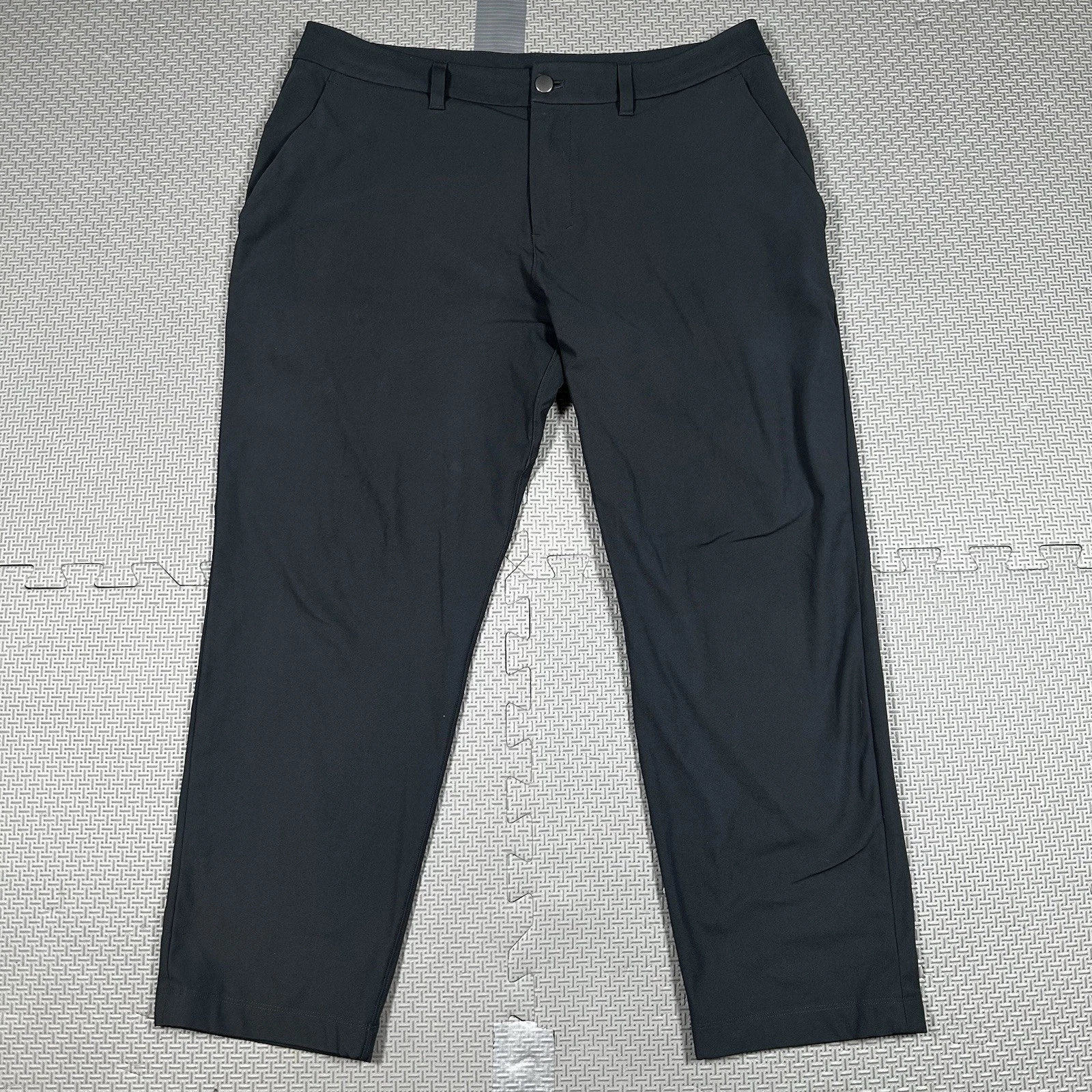 Lululemon ABC Classic Fit Pants Warpstreme Men's 34x25 Navy Stretch Gym EUC