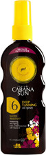 Cabana Sun Deep Tanning Oil Spray SPF6 100ml Fast Tan Sun Care