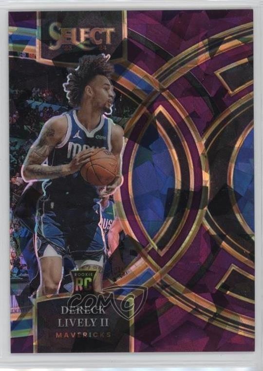 2023 Select Purple Cracked Ice Prizm 27/99 Dereck Lively II #111 Rookie RC 19fe