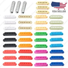 3 Pcs Plastic SSS Single Coil Pickup Covers For Fender SQ Strat multiColors