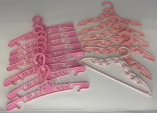 Hangers Vintage Baby Clothes 10 BRIGHT PINK, 5 LIGHTER PINK, ONE BABY PINK