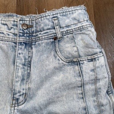 Vintage 80s Bugle Boy Jeans Mens 32 34 Acid Wash Denim Blue Grunge Rock 1980s
