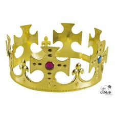Couronne de roi - Médiéval - Moyen-âge - Déguisement - Adulte - Or
