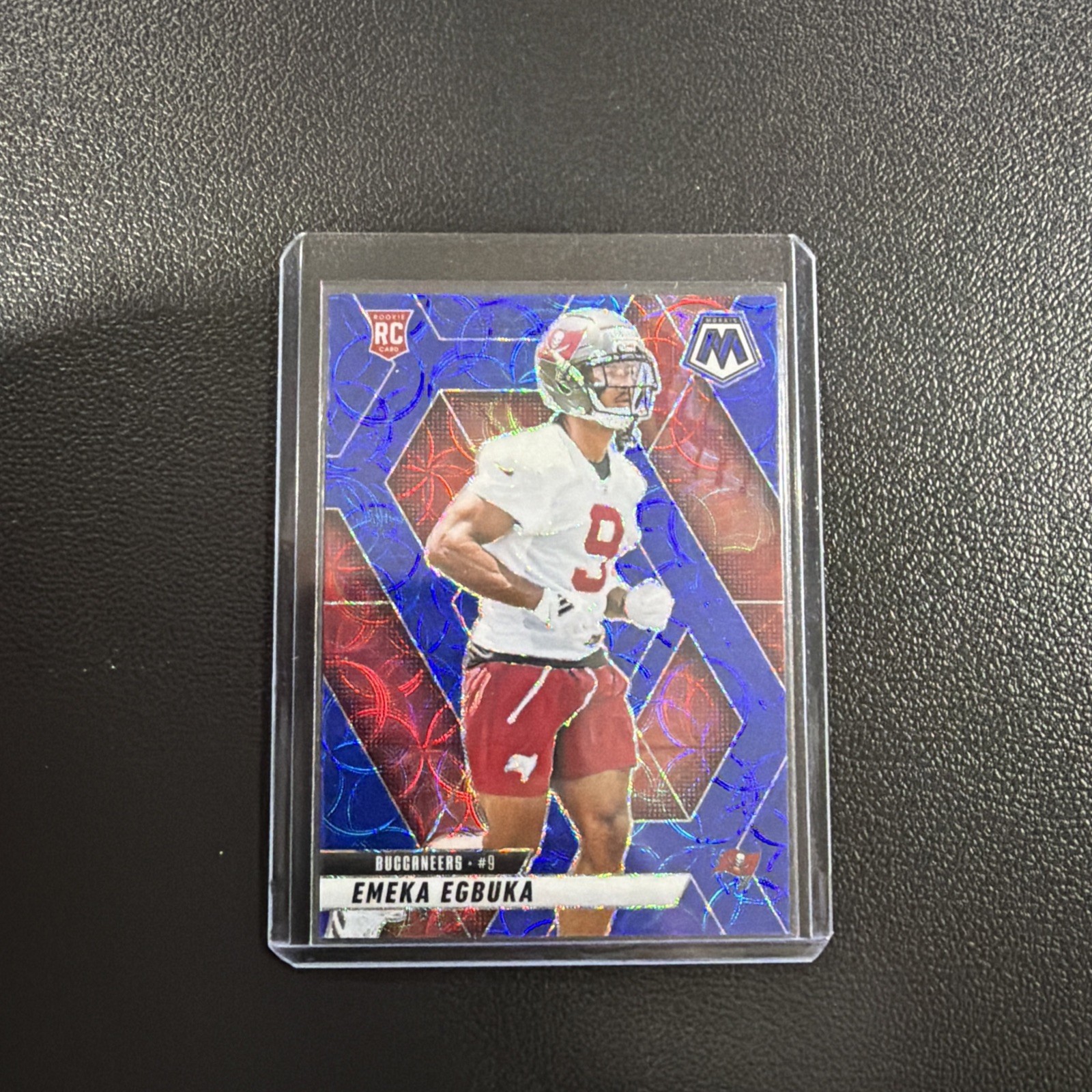 2025 Panini Mosaic Blue Scope #376 Emeka Egbuka (RC)