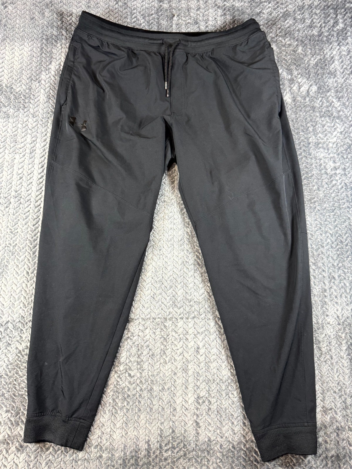 Under Armour Heatgear Jogger Pants Mens 2XL Black Fitted High Rise Drawstring