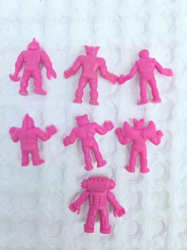 7 M.U.S.C.L.E muscle men Kinnikuman KINNIKU MAN Magenta mattel 1985 1986 Pink - Picture 2 of 2