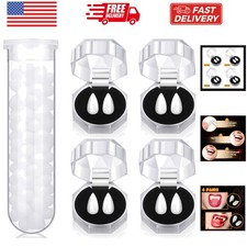 4 Pairs Vampire Fangs Teeth with Adhesive Halloween Cosplay Props White Horro...