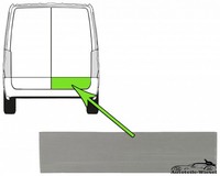 Reparaturblech TüR Verzinkt Hinten Rechts FüR Fiat Ducato Peugeot Ab 94->