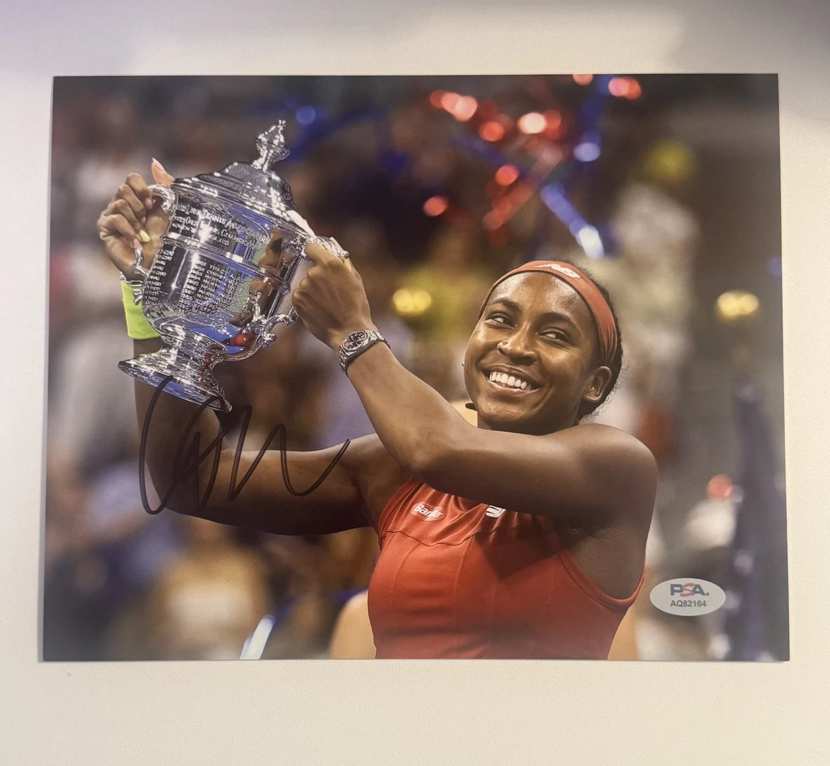 女子テニス　証明書付き　ジェニファー・カプリアテイ　直筆サイン入りフォト 女子テニス 証明書付き ジェニファー・カプリアテイ 直筆サイン入り