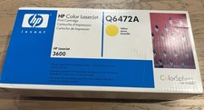Genuine HP LaserJet 502A Yellow Toner Q6472A Print Cartridge - New  Sealed 