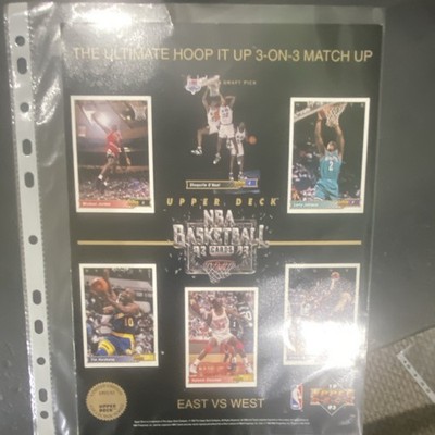Upper Deck NBA Basketball 1992-93 Uncut Sheet East vs West Jordan O'Neal