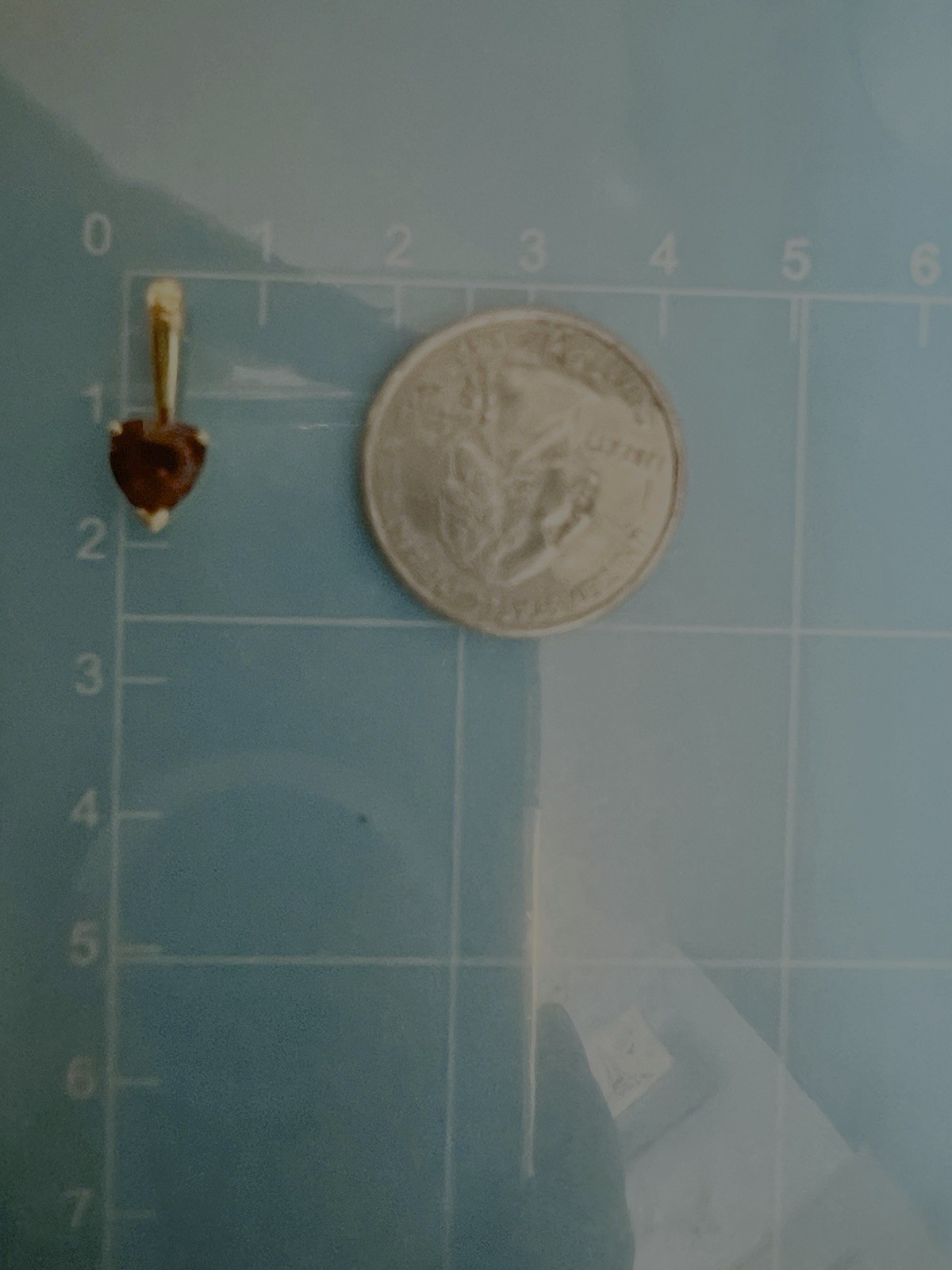 Signed 10k Solid Yellow Gold Lab Created Ruby Bir… - image 5