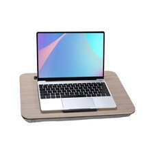 Lap Desk, Portable Laptop Desk Fits Up to 16  Laptops, with Slot, Built-in Cu...