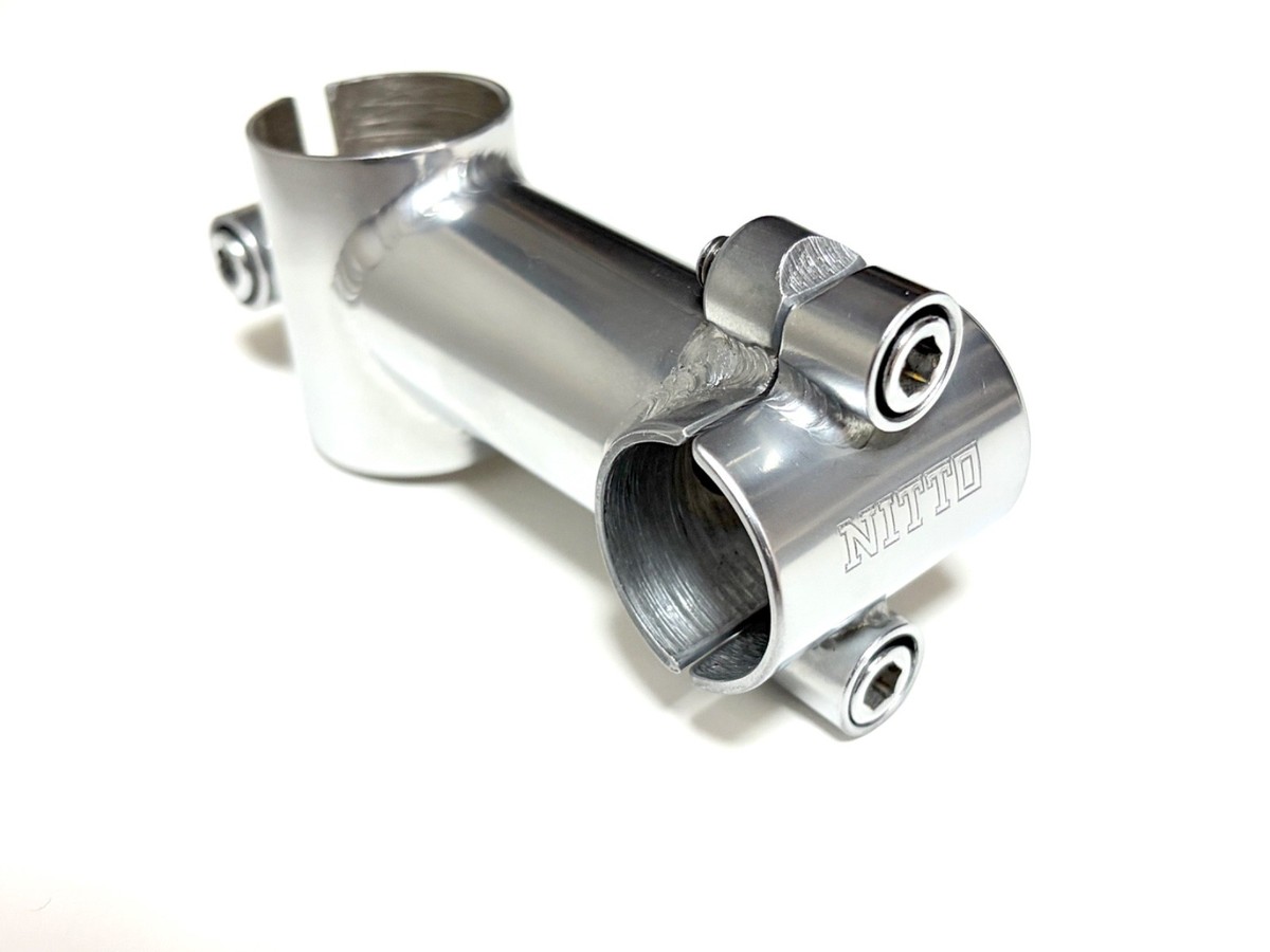 NITTO CrMo Threadless Stem 25.4mm Clamp 28.6mm 70mm Silver Japan
