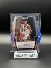 TREY ALEXANDER 2024-25 PANINI PRIZM BLACK ROOKIE SIGNATURES RC AUTO