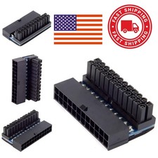 90 Degree ATX 24Pin Female to Male Power Adapter for Motherboard Installation
