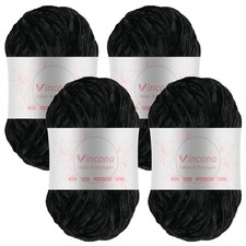 Fil chenille 4 x 100 g laine