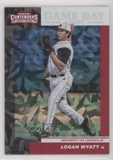 2019 Contenders Draft Picks Game Day Ticket Cracked Ice /23 Logan Wyatt #15 0b0