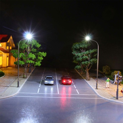 LED Lighted Z Scale Model Train Cars with realistic Head and Tail Lights - Picture 3 of 12
