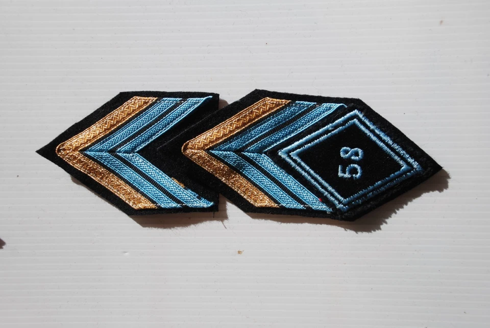 LOSANGE DE BRAS MODELE 45 - 58 éme REGIMENT DES TRANSMISSIONS - Photo 1/1