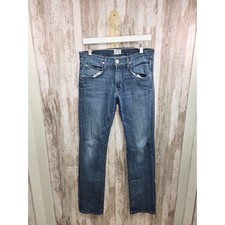 Hudson Blake Slim Straight Leg Jeans Mens 31 Medium Wash Blue Denim Made in USA