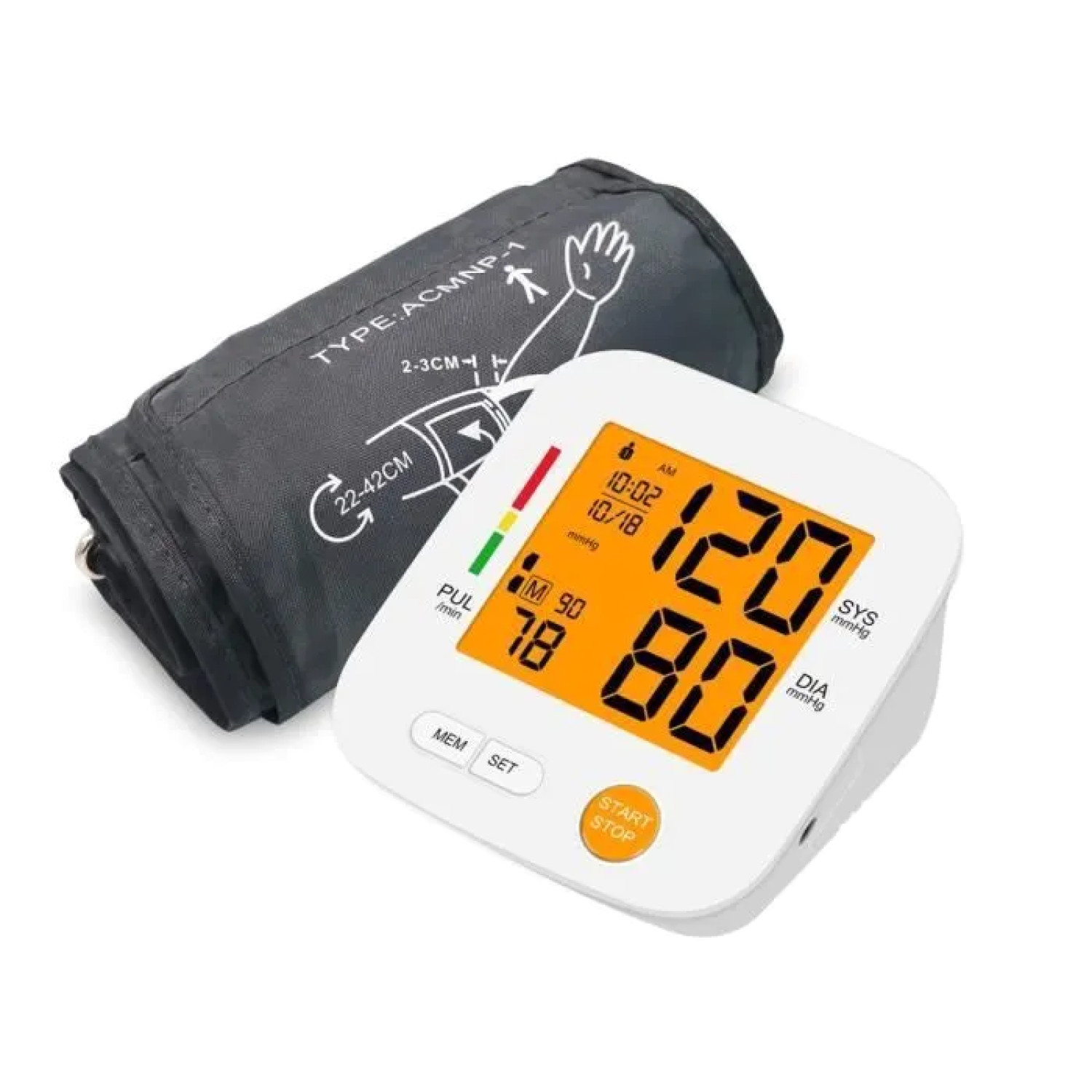 Tensiomètre de bras avec alerte couleur pour surveiller l'hypertension sans stress