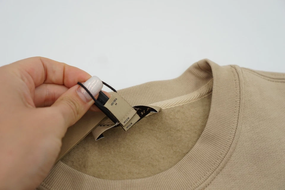 Burberry Dress Long Sleeve Beige Crew Neck Size M - Image 4 of 4