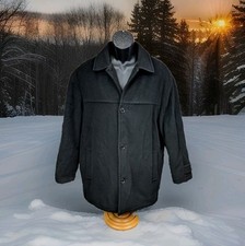 Andrew Marc Wool Cashmere Peacoat Jacket OverCoat Winter Mens Medium Large Car