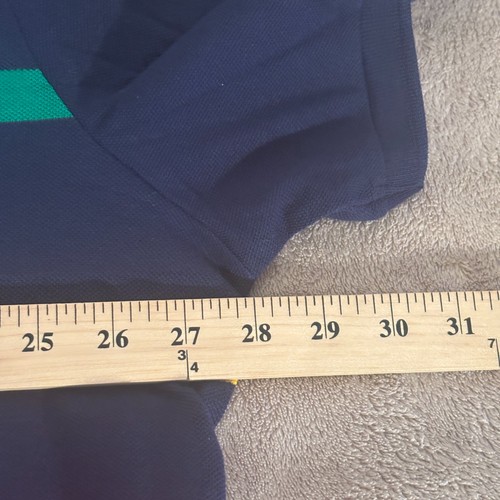 Polo Ralph Lauren polo uomo 2XL blu a righe vestibilità classica cotone arcobaleno - Foto 8 di 9