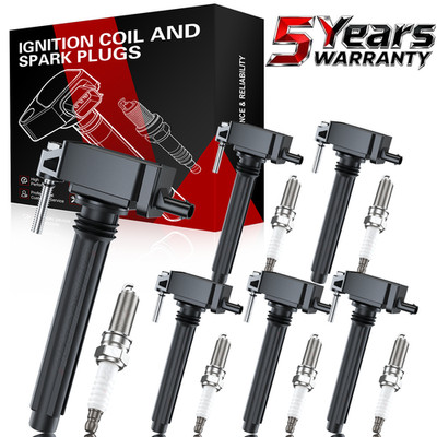 6X Ignition Coil & 6X Iridium Plugs For 2011-2020 Dodge Charger 3.6L V6 UF648
