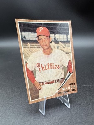 1962 Topps Baseball; #374 Gene Mauch Manager; EX-EXNM