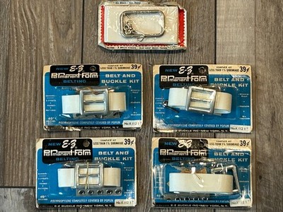 Vintage E-Z Permanent-Form & Prym Belt & Buckle Kits