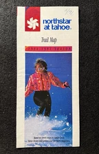 NORTHSTAR AT TAHOE 1991-92 Ski Brochure Trail Map CALIFORNIA Resort Souvenir