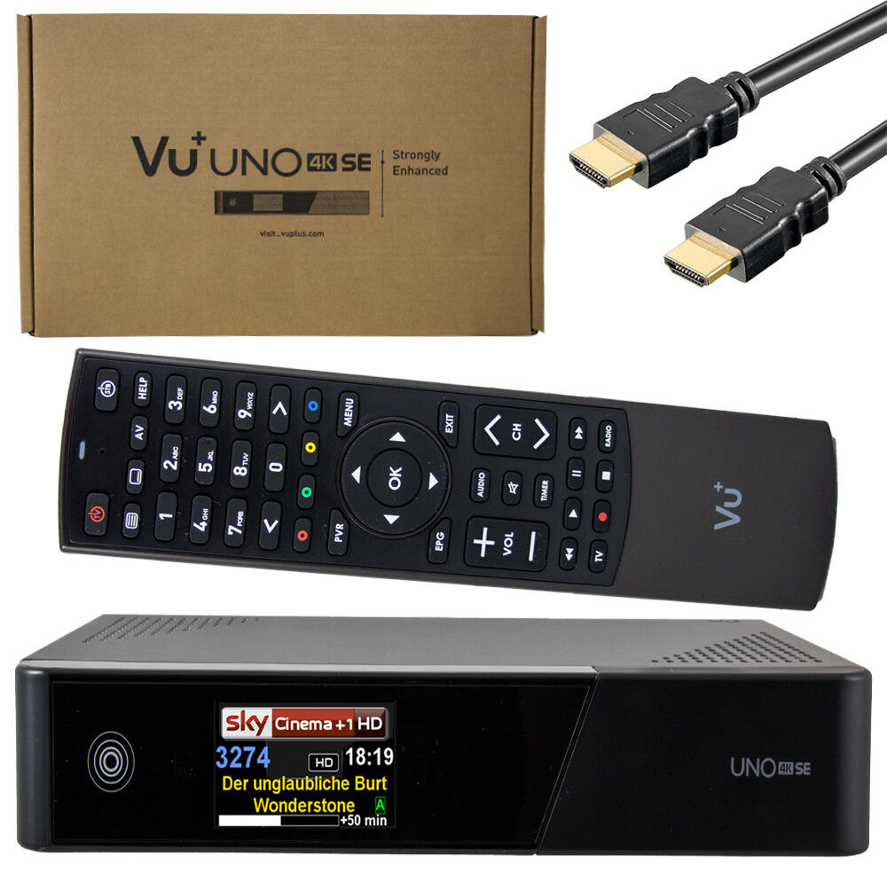 Thumbnail - Vu+ Uno 4k Se ✅ Sat-receiver 1x Dvb-s2 Fbc Twin Tuner H.265 Uhd Mit