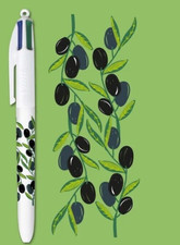 BIC STYLO 4 COULEURS COLLECTOR - COLLECTION " GRECE " - LES OLIVES