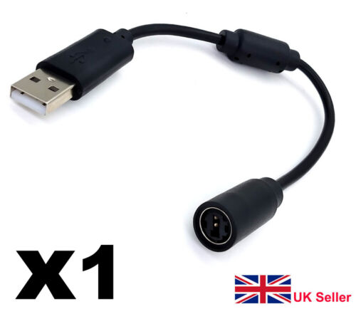 de cable Xbox 360 Breakaway para controlador cable USB cable - negro eBay
