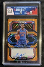 2020-21 Prizm RC Penmanship Orange Ice RC Auto Saddiq Bey #RP-SBY HGA9.5/Auto 10