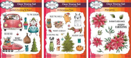 Estampillas transparentes de 6 x 8 sin montar de Jane's Doodles cuentos de Navidad sin montar expresiones creativas - Imagen 34 de 34