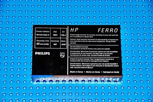 PHILIPS HP TYPE I 60 BLANK CASSETTE TAPE (1) (SEALED) - Picture 5 of 6