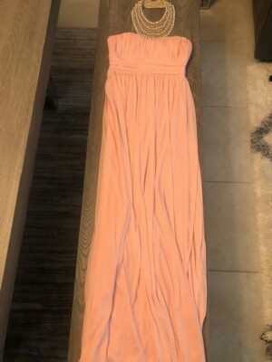 city triangle pink dress City Triangles Dress Juniors 11 Pink Fairy Femme Maxi Coquette Prom Halter