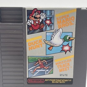 Nintendo NES Super Mario Bros, Duck Hunt, World Class Track Meet