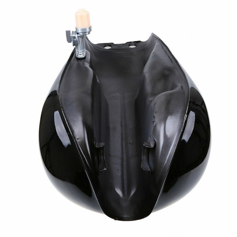 CAFE RACER FUEL STYLE GAS TANK 9L 2.4GAL BLACK FINISH FOR Suzuki GN125 ...