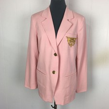 Nwt Linea Blazer Jacket Women S Pink Lined Polyester 40x27