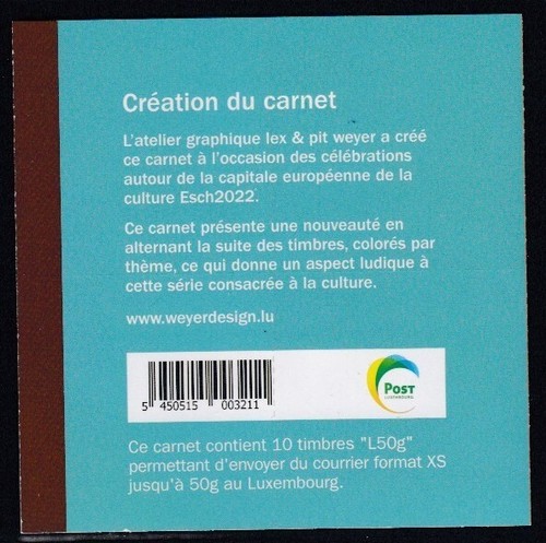 LUXEMBOURG Remixing Culture E22 MNH booklet - Picture 2 of 2